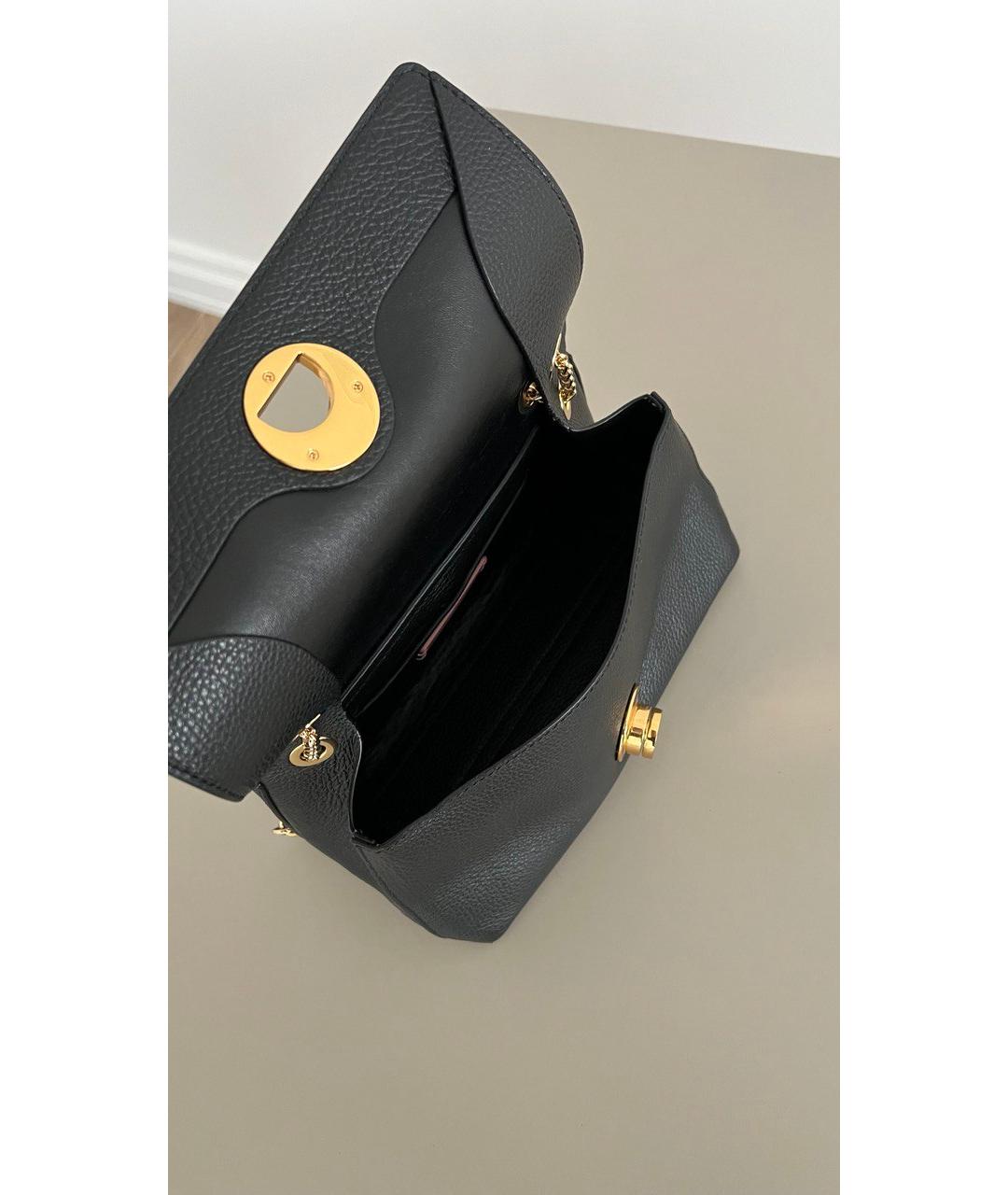 COCCINELLE Черная кожаная сумка через плечо, фото 4