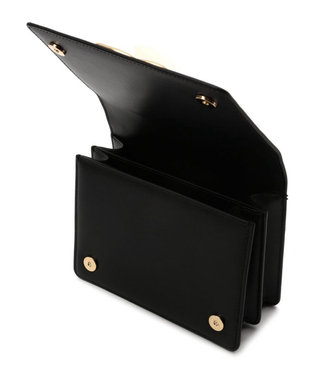 DOLCE&GABBANA Черная кожаная сумка через плечо, фото 3