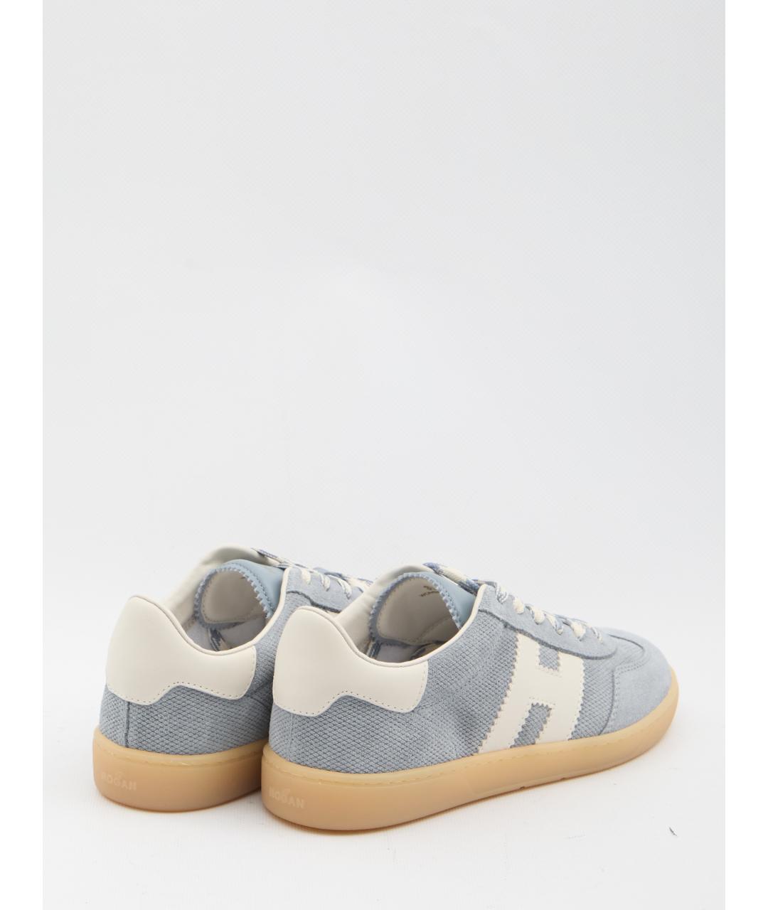 HOGAN Голубые замшевые кеды, фото 3