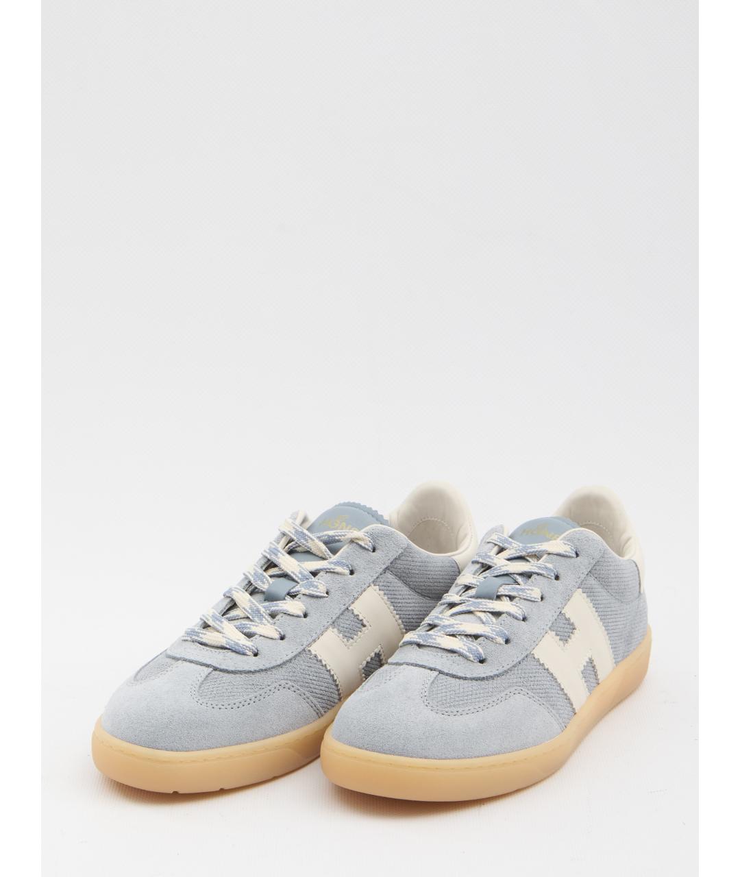 HOGAN Голубые замшевые кеды, фото 2