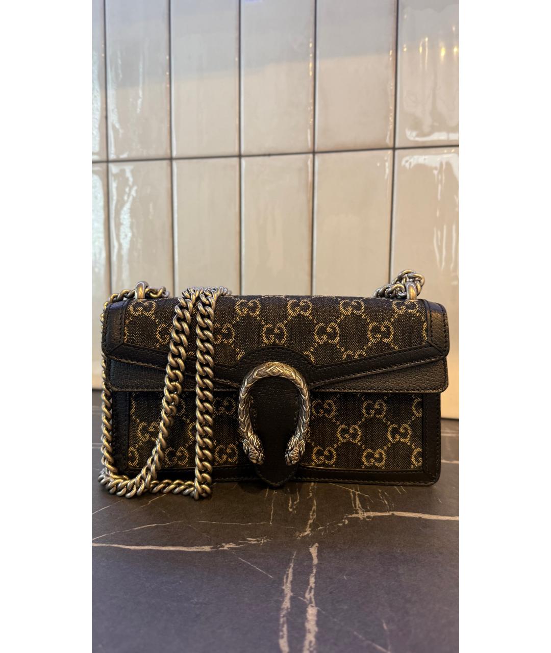 GUCCI Мульти деним сумка через плечо, фото 5