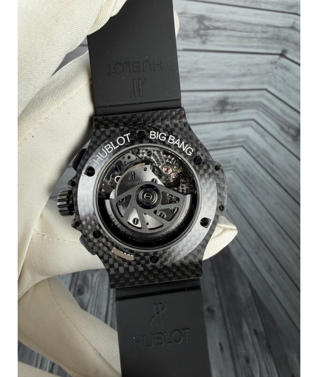 HUBLOT Черные карбоновые часы, фото 9