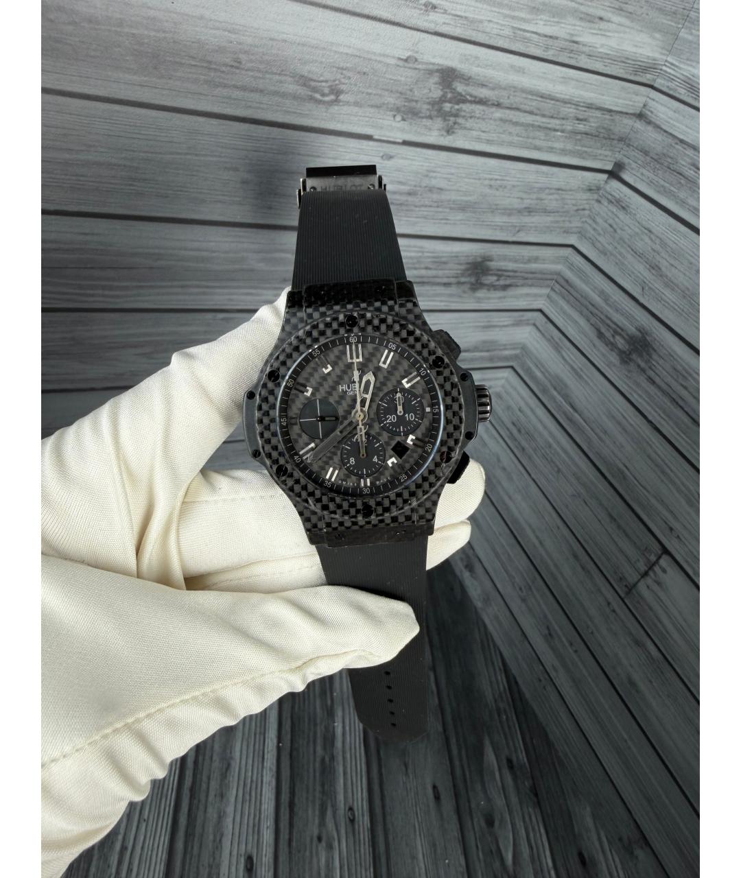 HUBLOT Черные карбоновые часы, фото 2