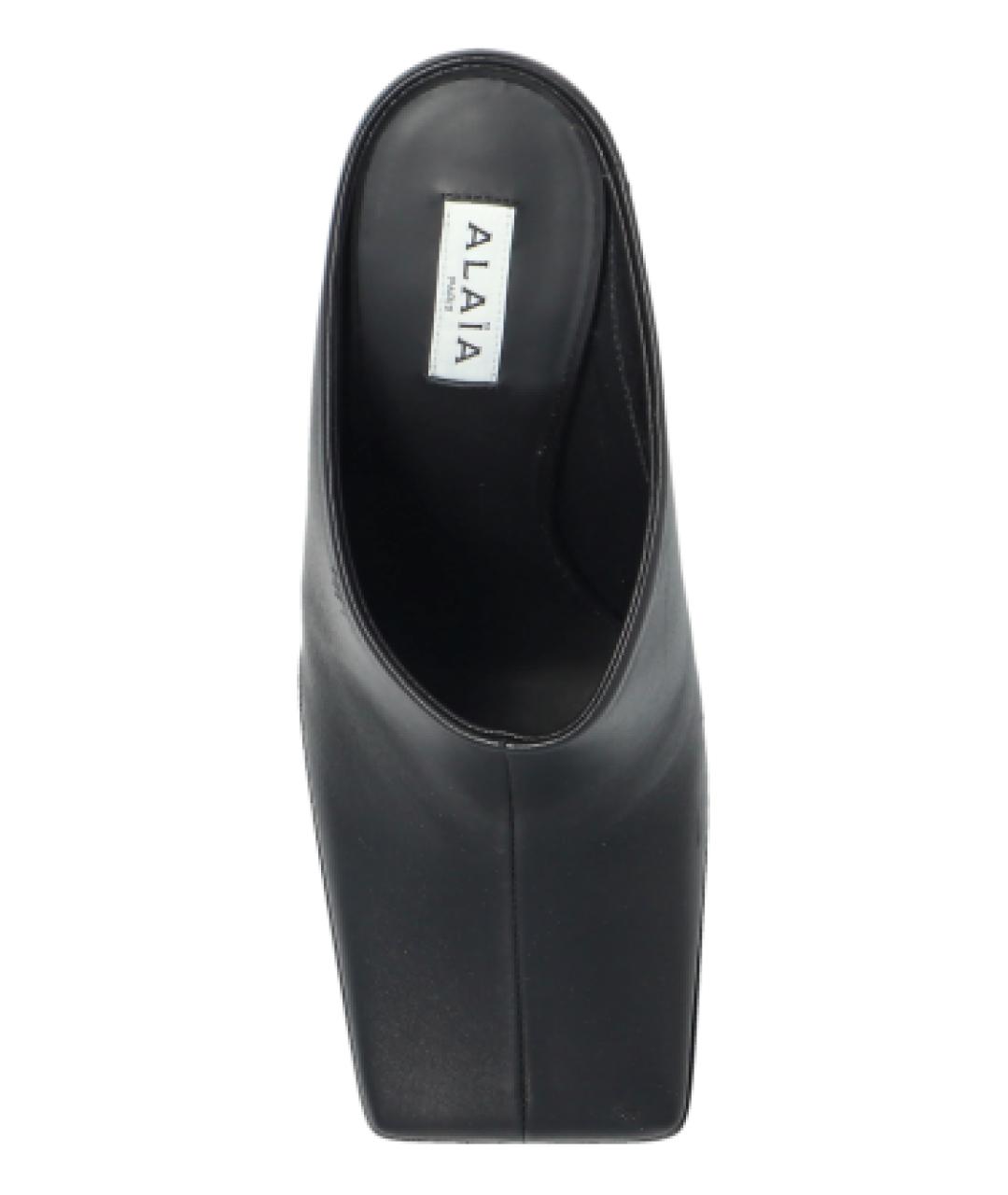 ALAIA Черные кожаные мюли, фото 6