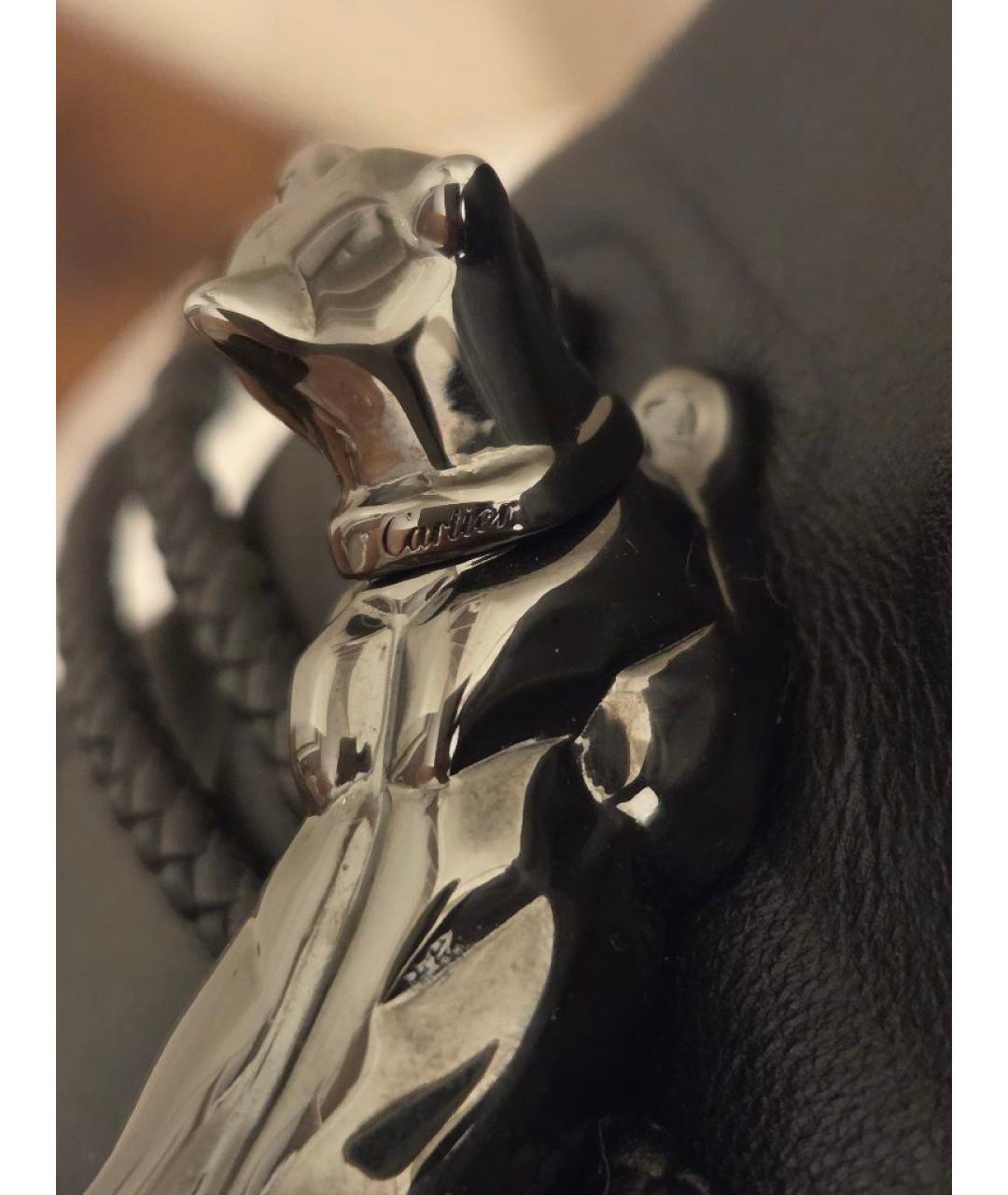 CARTIER Черная кожаная сумка с короткими ручками, фото 8