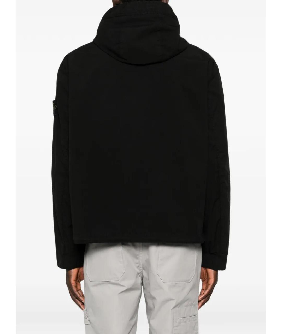 STONE ISLAND Черная полиэстеровая куртка, фото 3