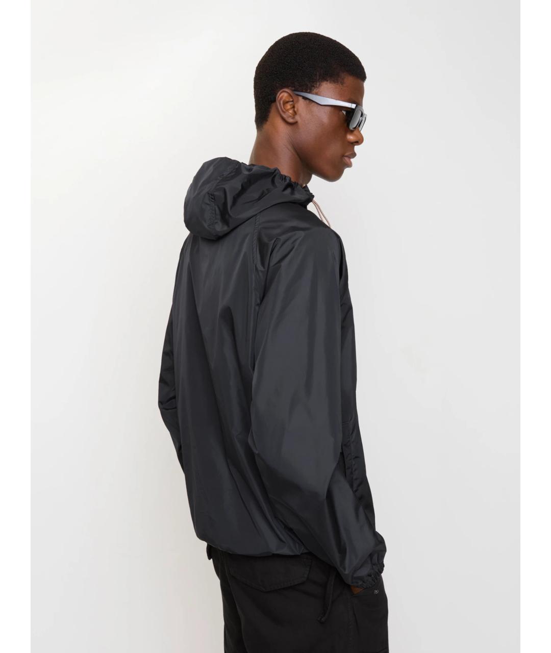 BURBERRY Темно-синяя полиамидовая куртка, фото 3