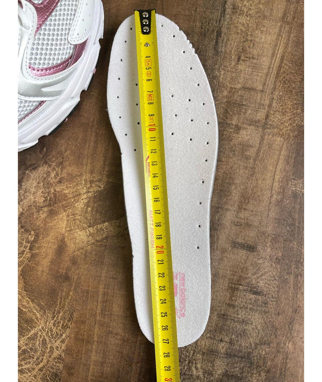 NEW BALANCE Белые синтетические низкие кроссовки / кеды, фото 6