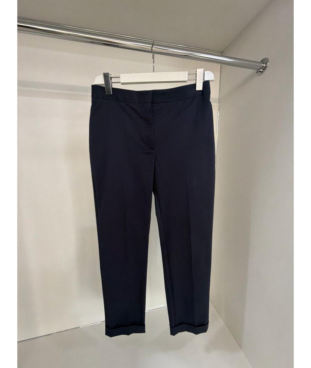 CHRISTIAN DIOR Темно-синие хлопковые прямые брюки, фото 6