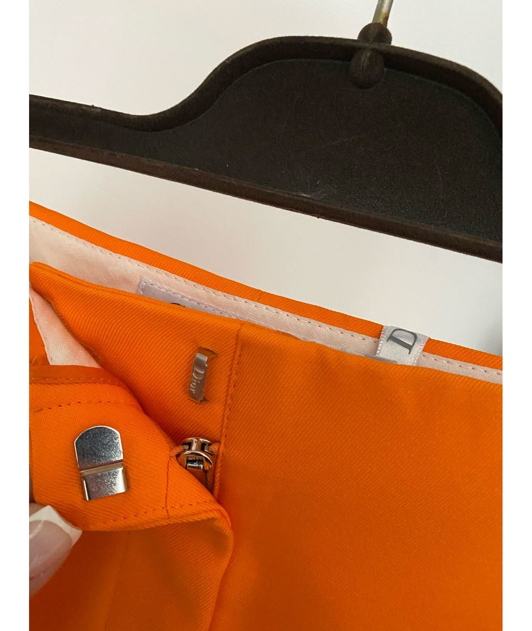 CHRISTIAN DIOR PRE-OWNED Оранжевое прямые брюки, фото 4