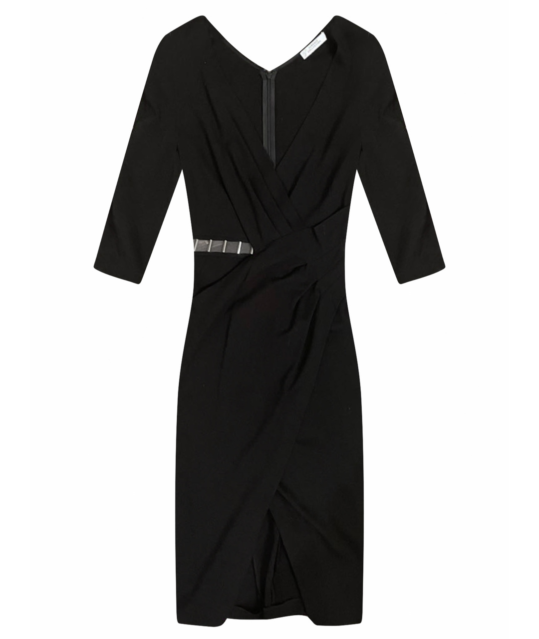 VERSACE COLLECTION Черное хлопко-эластановое коктейльное платье, фото 1