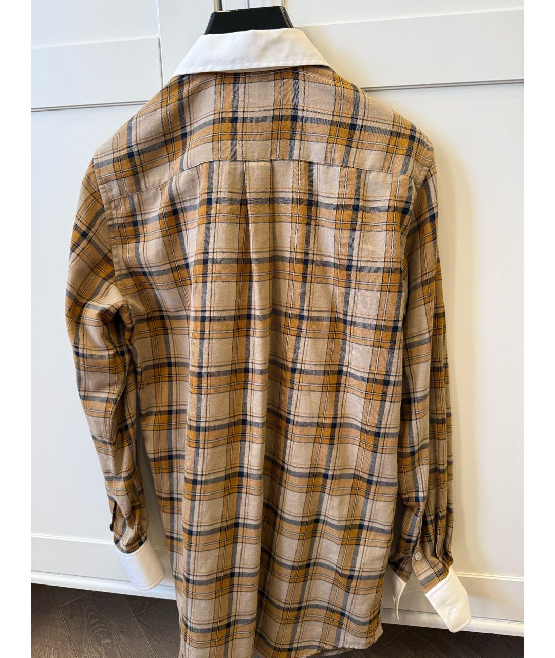 CELINE Коричневая хлопковая рубашка, фото 2