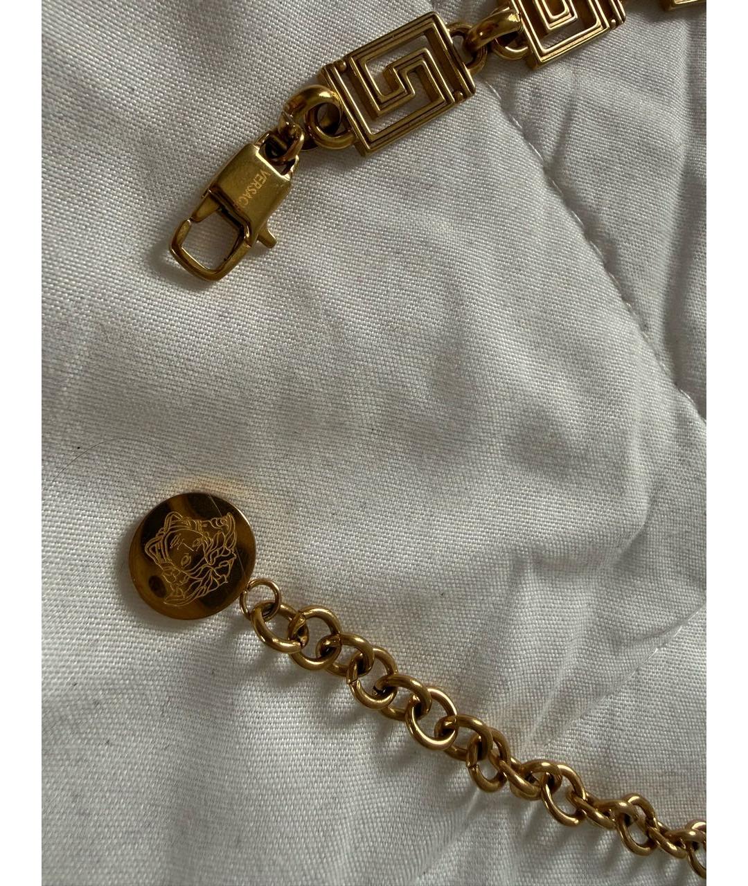 VERSACE Желтое позолоченное колье, фото 4