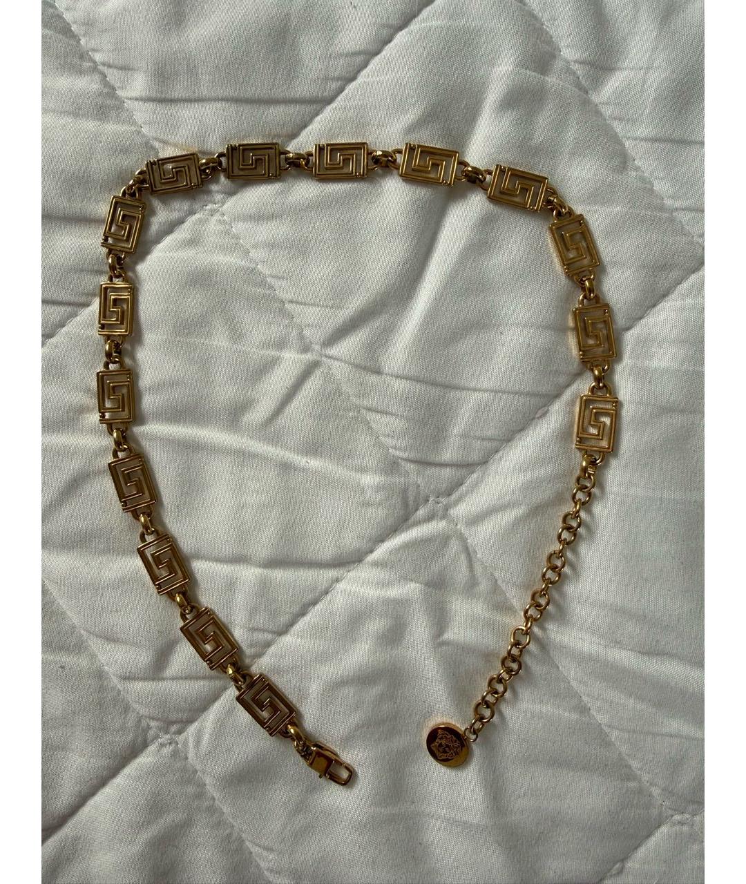 VERSACE Желтое позолоченное колье, фото 8