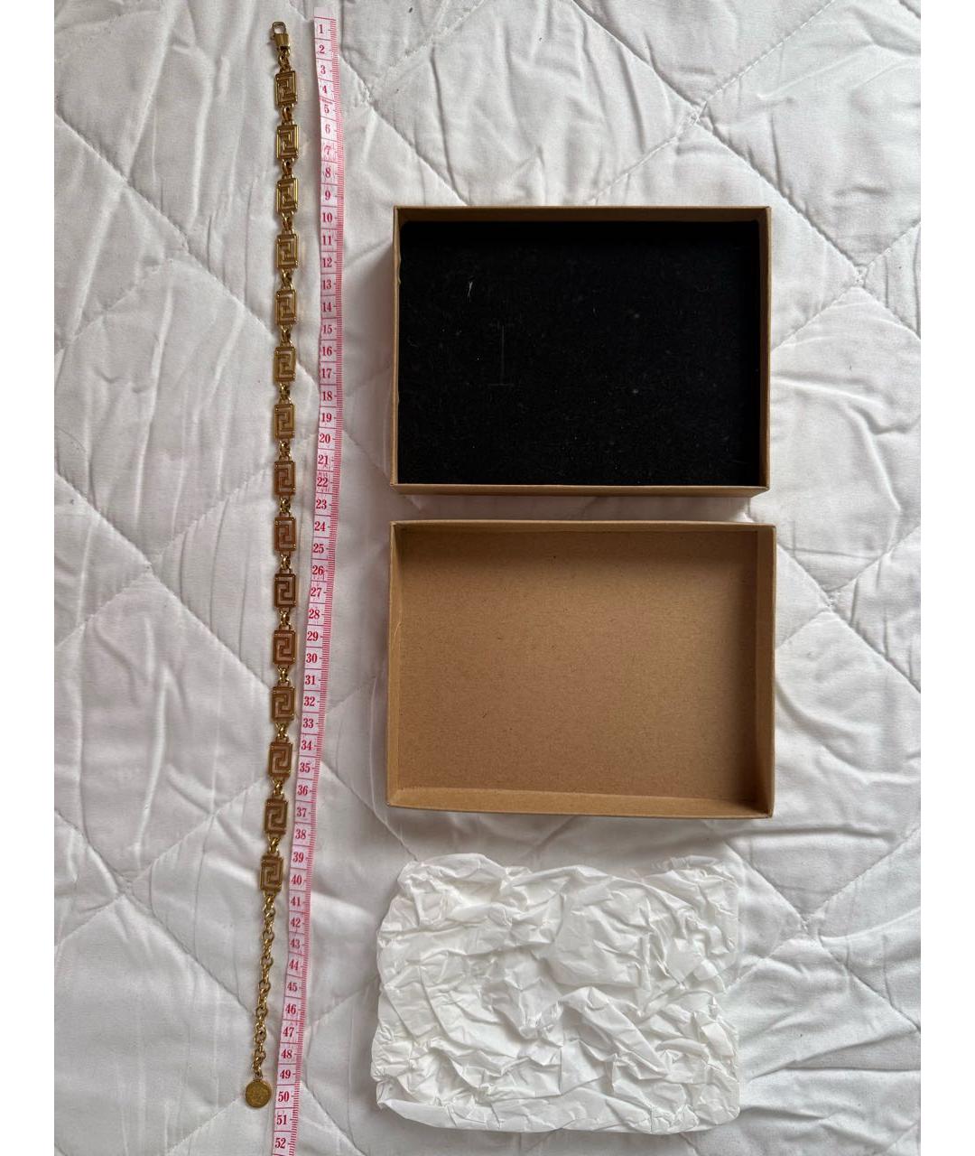 VERSACE Желтое позолоченное колье, фото 5