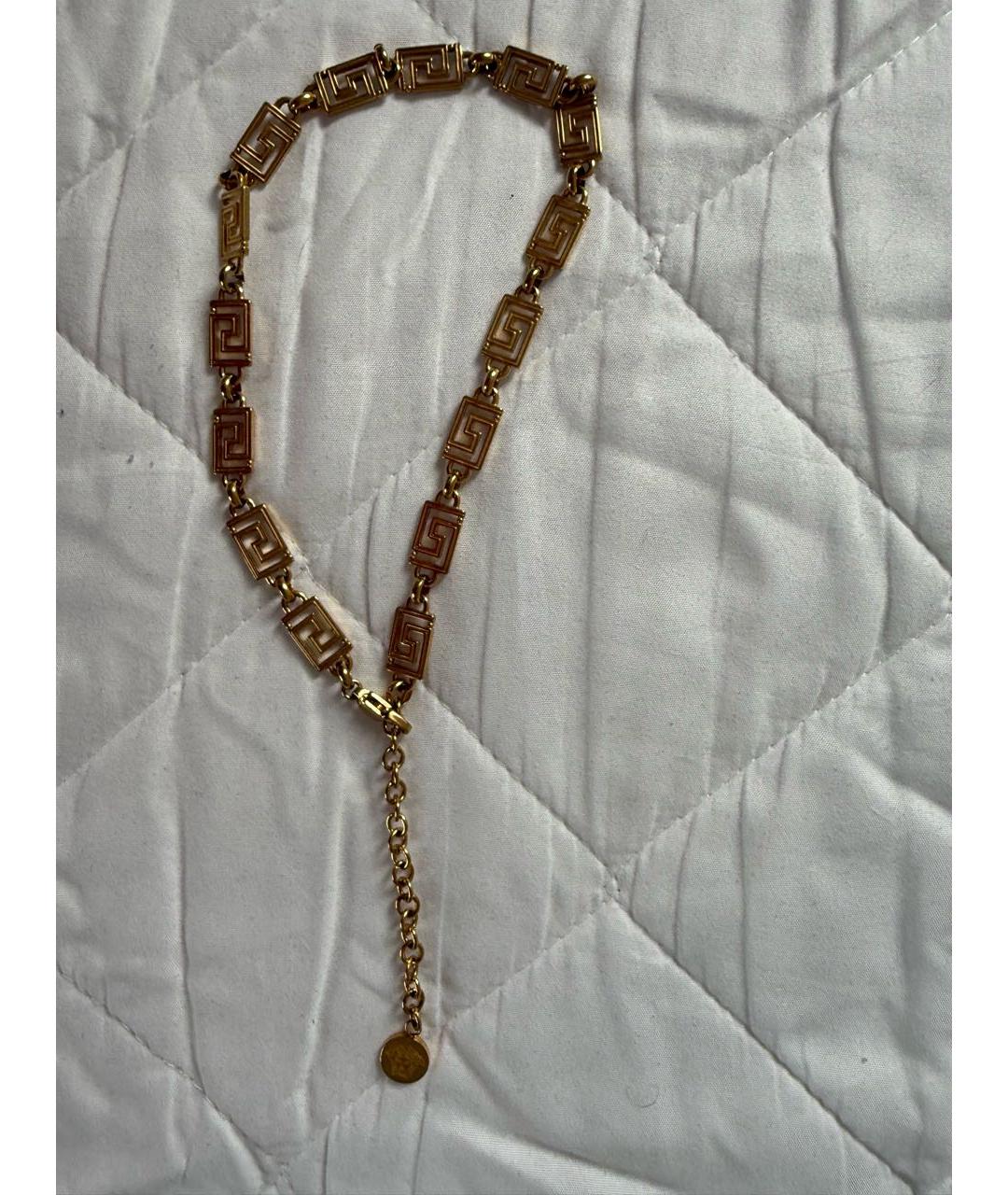 VERSACE Желтое позолоченное колье, фото 7