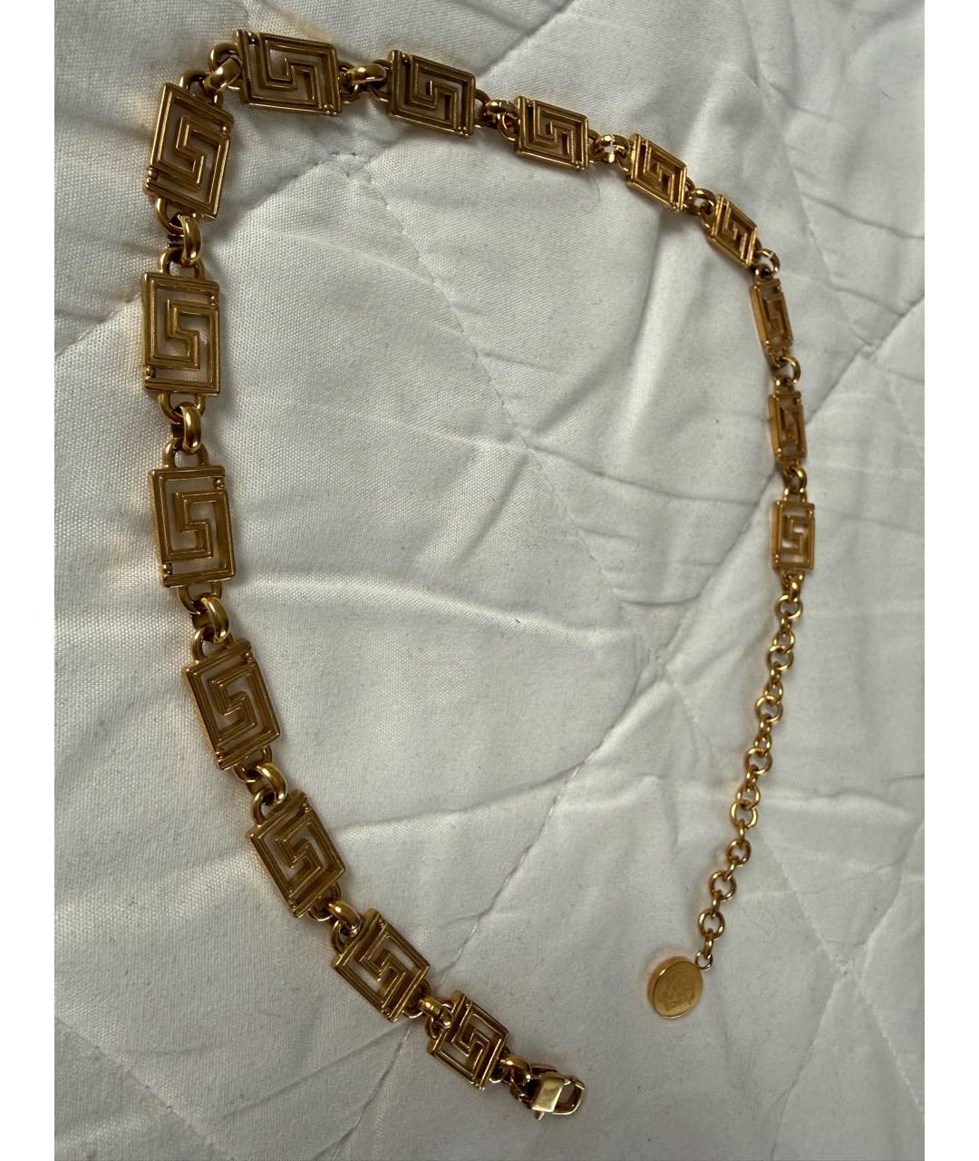 VERSACE Желтое позолоченное колье, фото 2