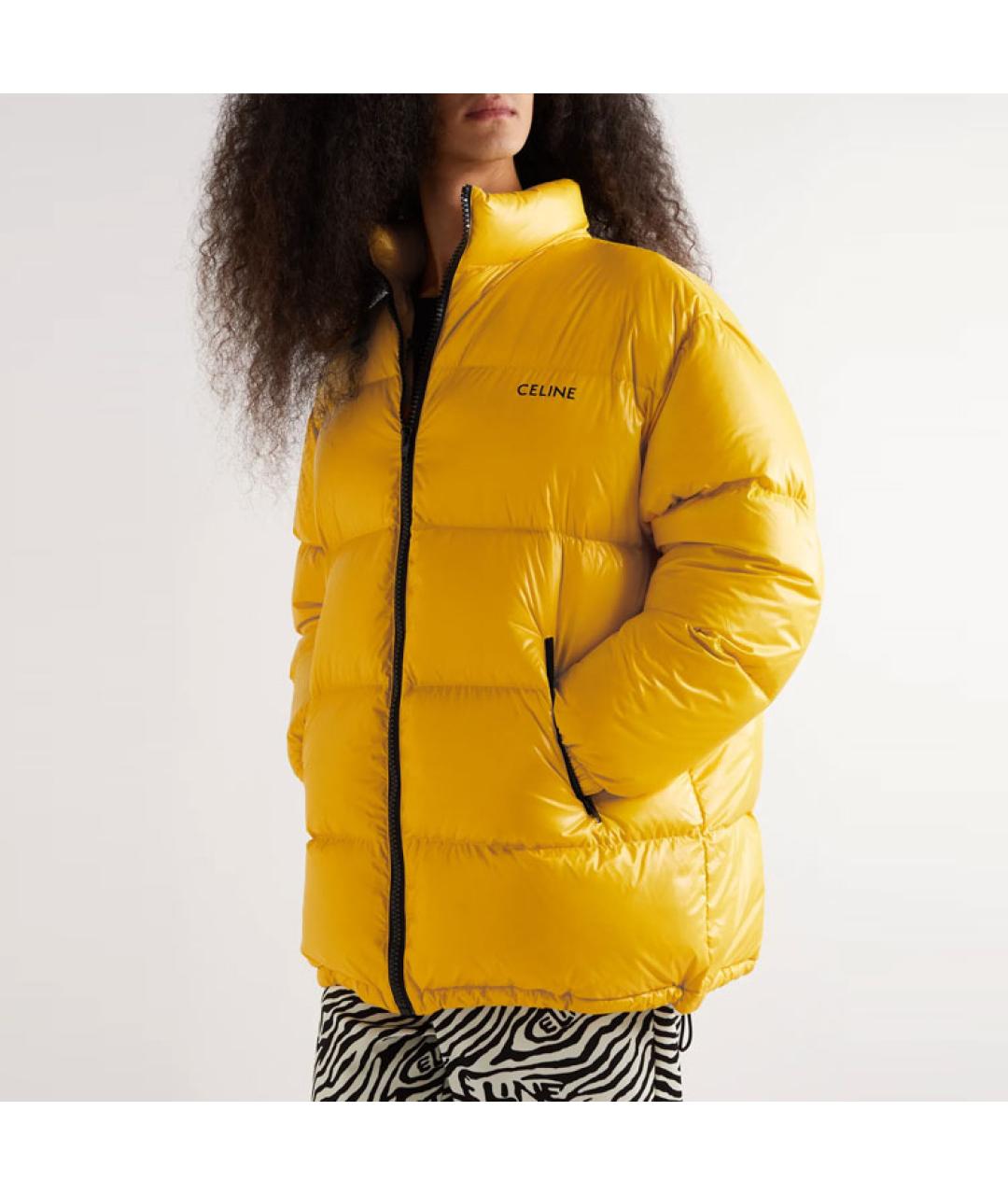 CELINE Желтый пуховик, фото 2