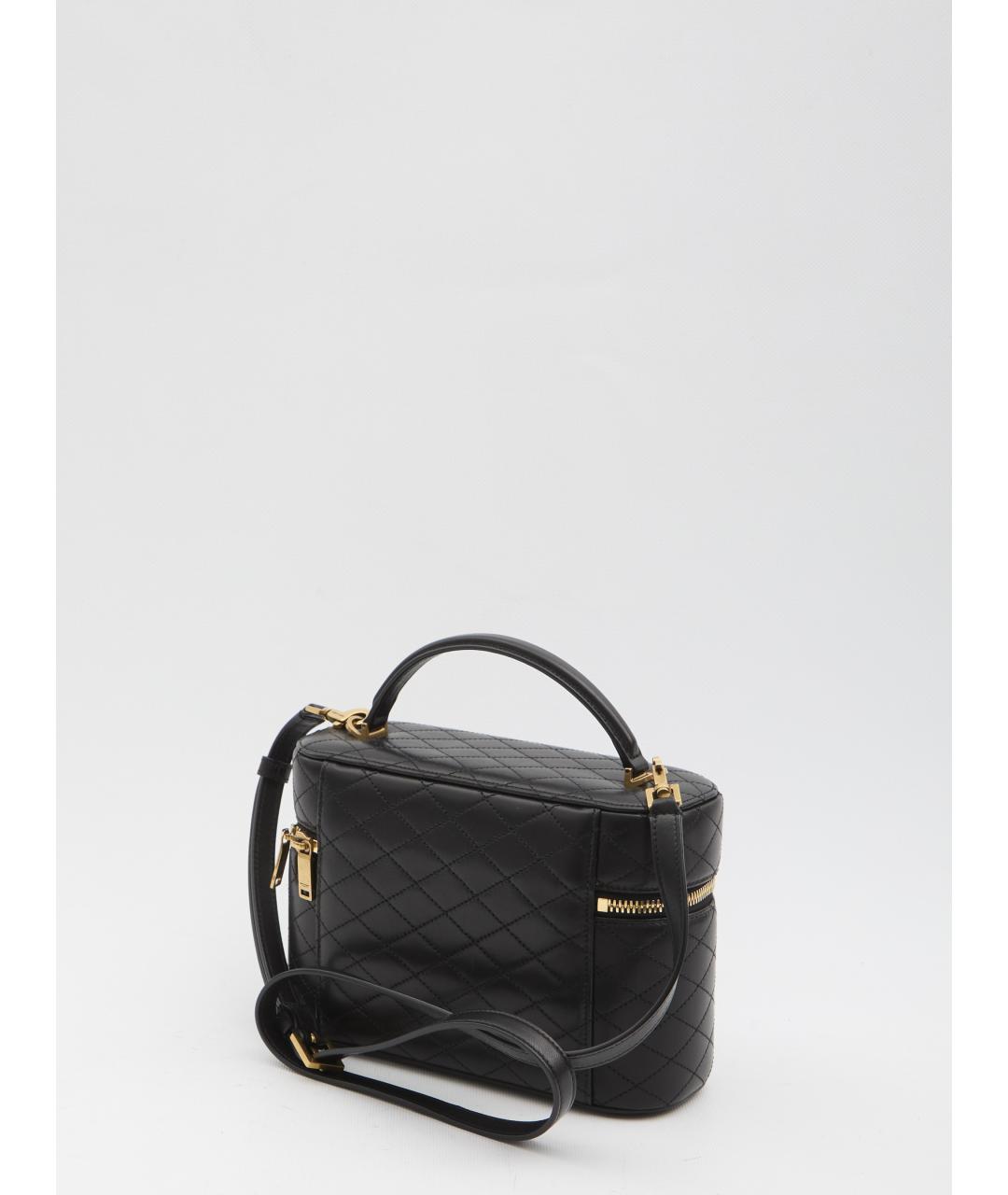 SAINT LAURENT Черная кожаная сумка через плечо, фото 2