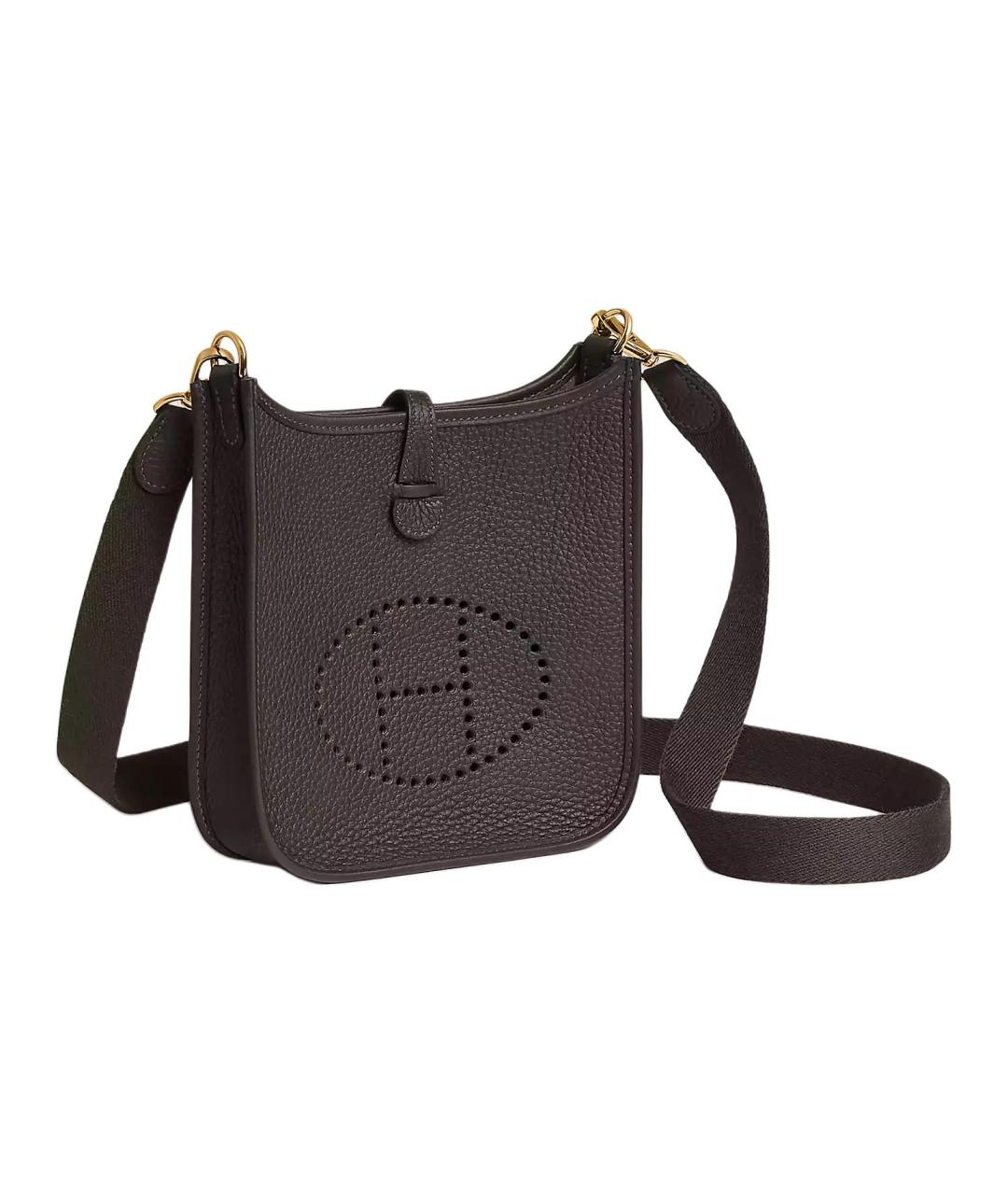 HERMES Коричневая кожаная сумка через плечо, фото 2