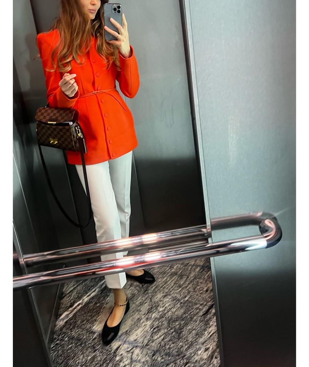 SPORTMAX Оранжевый полиэстеровый жакет/пиджак, фото 6