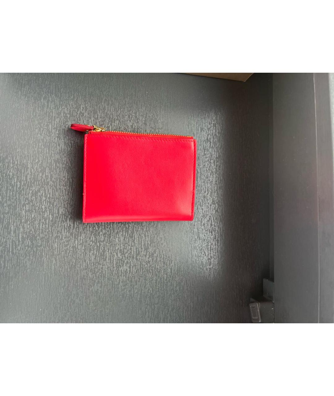 FERRAGAMO Красный кожаный кошелек, фото 3