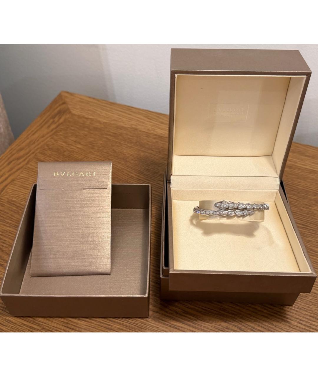 BVLGARI Белый браслет из белого золота, фото 3