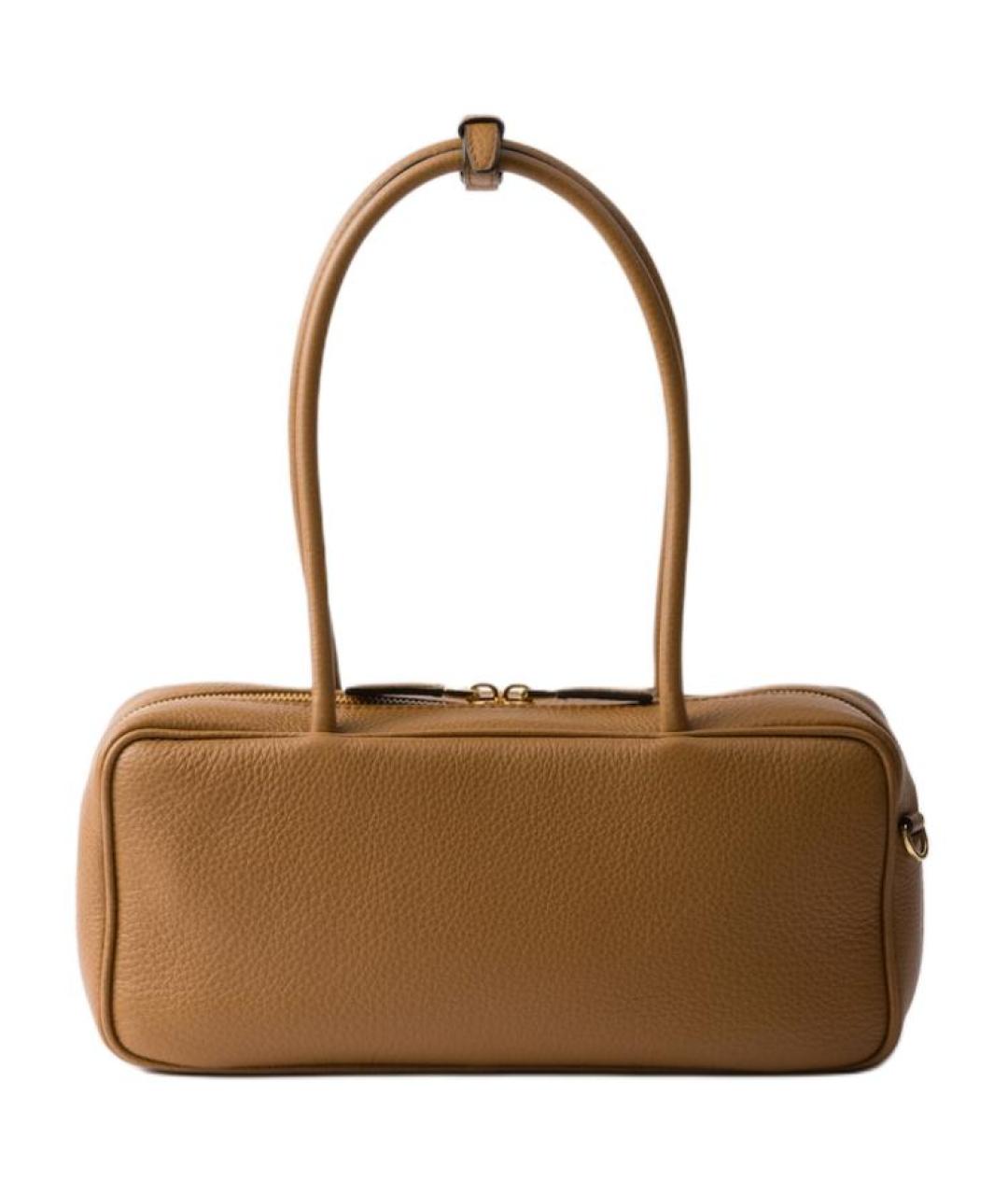 PRADA Коричневая кожаная сумка тоут, фото 3