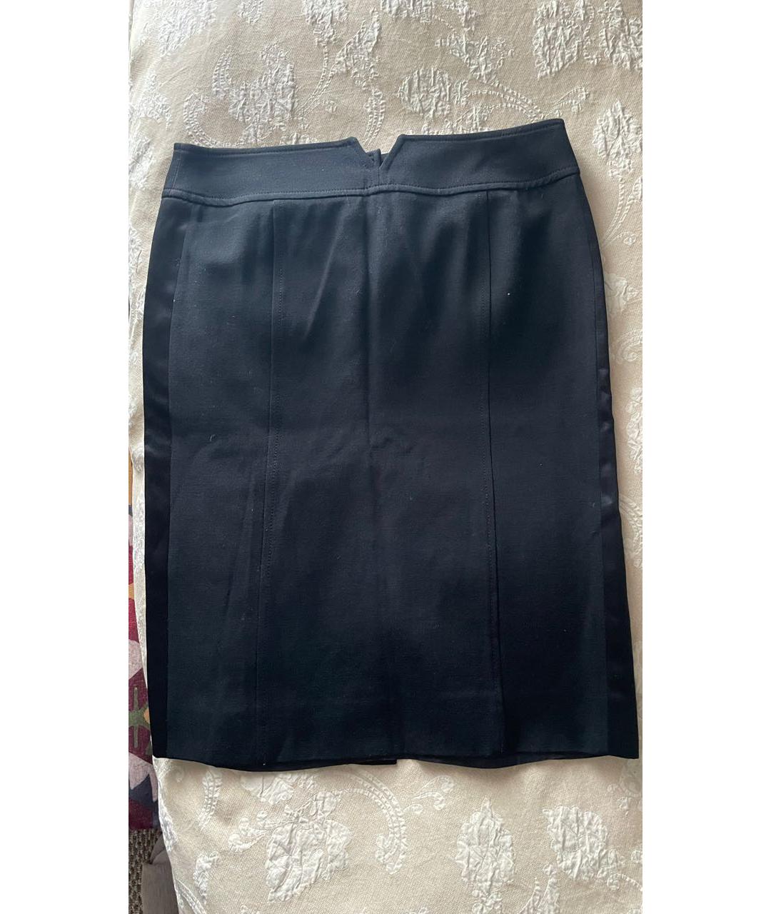 VALENTINO Черная шерстяная юбка миди, фото 2