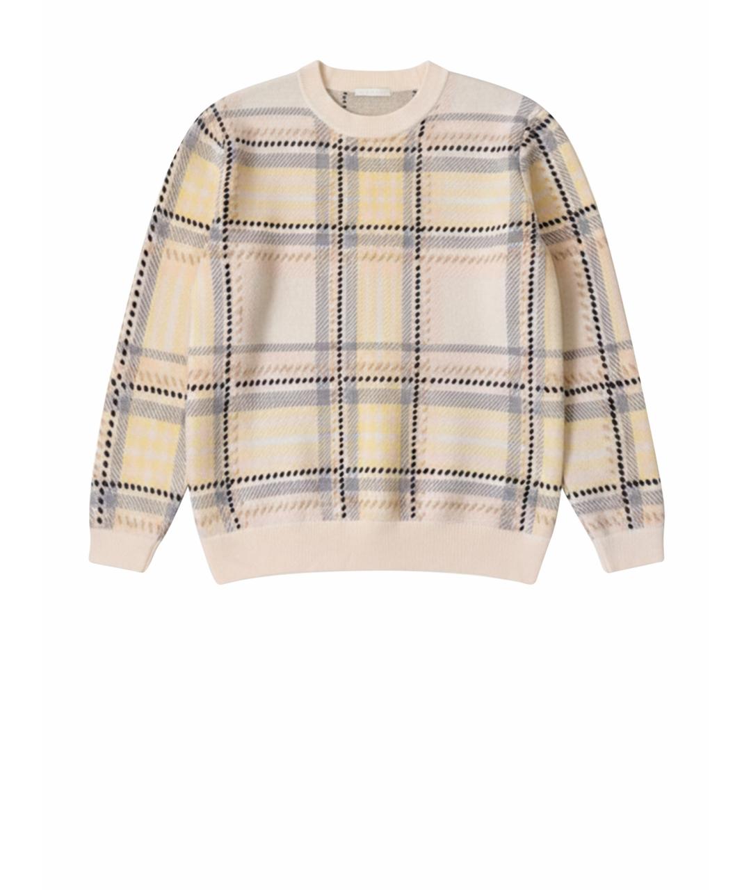 CHLOE Бежевый шерстяной джемпер / свитер, фото 8