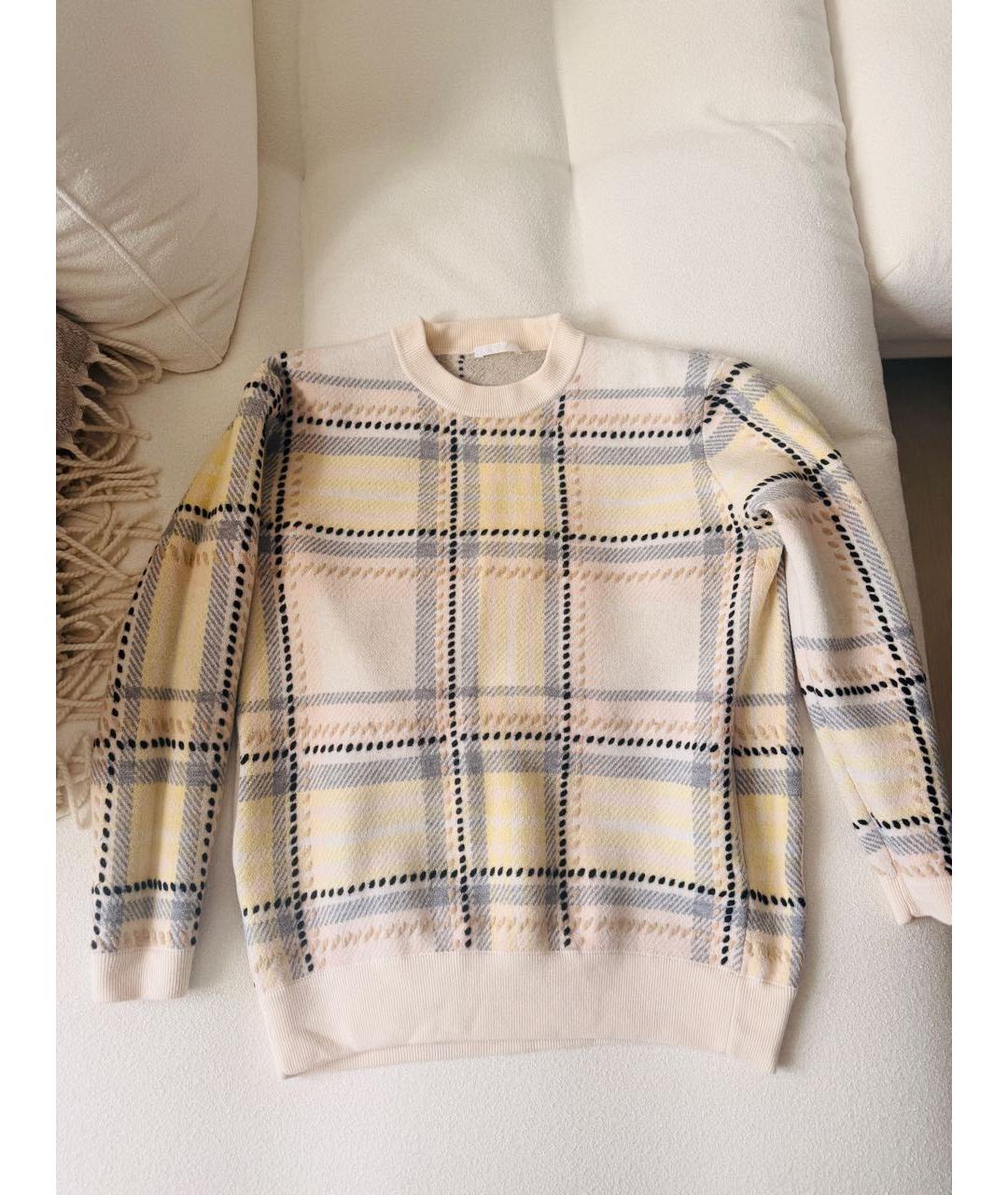CHLOE Бежевый шерстяной джемпер / свитер, фото 7