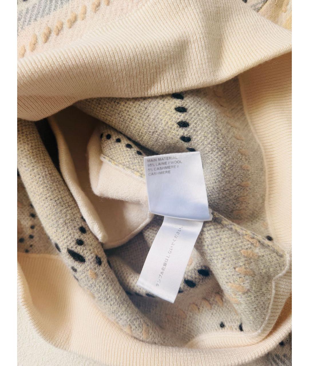 CHLOE Бежевый шерстяной джемпер / свитер, фото 5