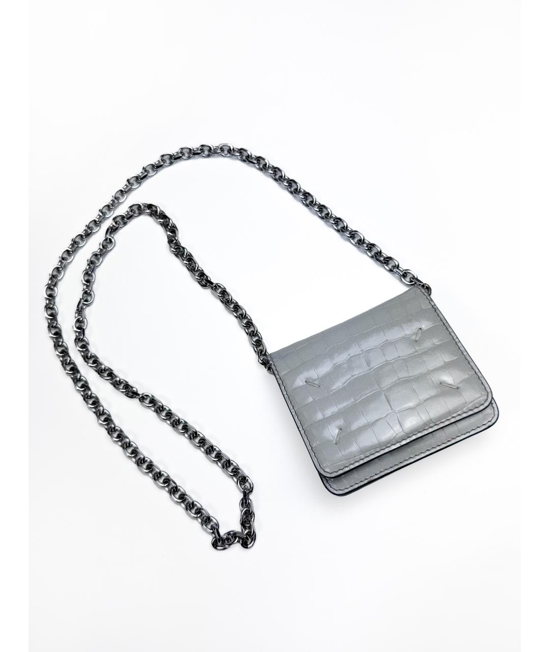 MAISON MARGIELA Серая сумка через плечо, фото 10