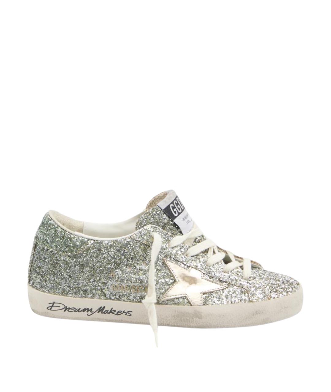 GOLDEN GOOSE DELUXE BRAND Серебряные кеды, фото 1