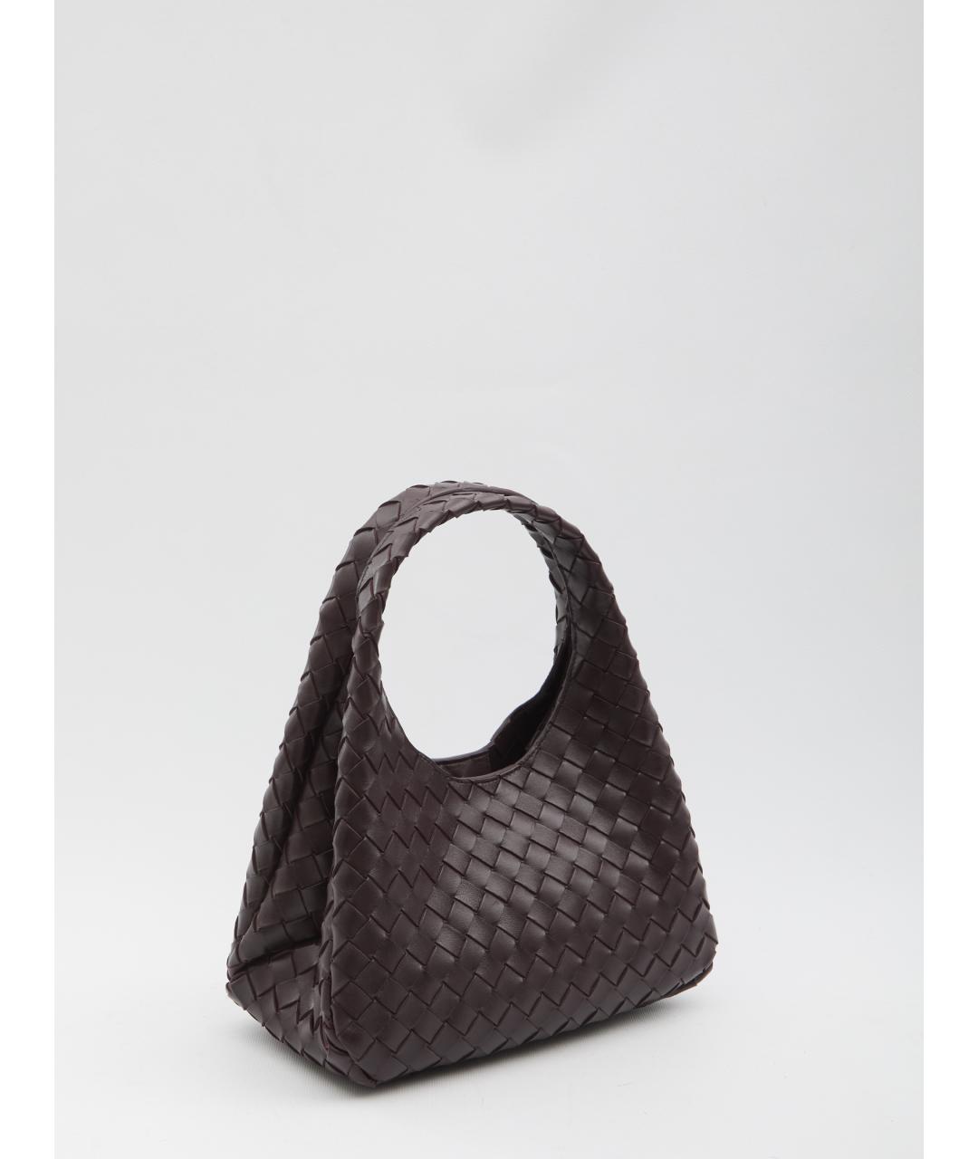 BOTTEGA VENETA Бордовая кожаная сумка тоут, фото 2