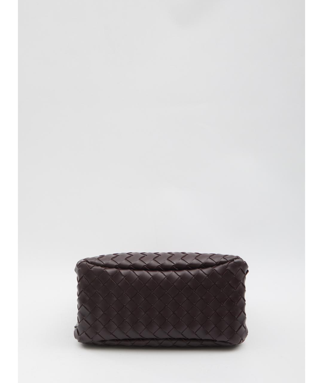 BOTTEGA VENETA Бордовая кожаная сумка тоут, фото 3