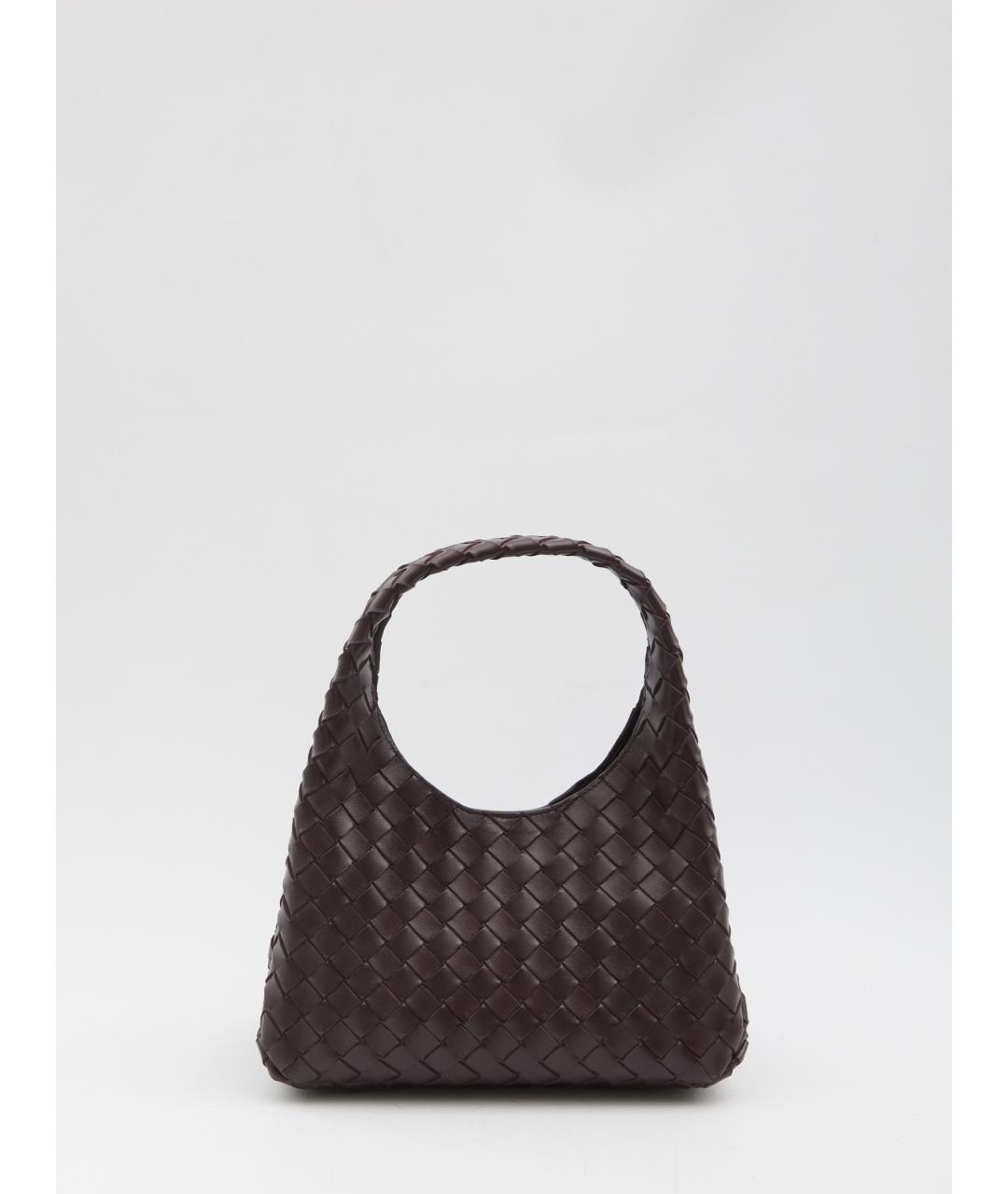 BOTTEGA VENETA Бордовая кожаная сумка тоут, фото 5