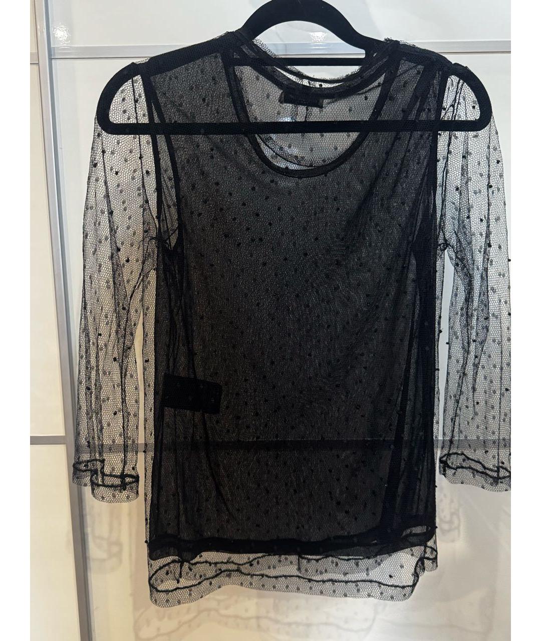 YVES SAINT LAURENT BEAUTY Черная вискозная блузы, фото 6