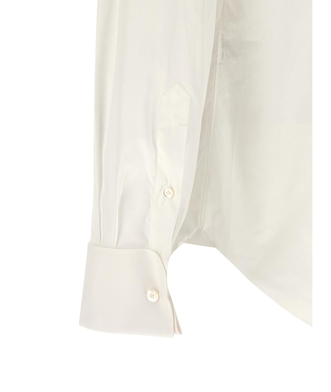 FINAMORE Белая хлопковая классическая рубашка, фото 4