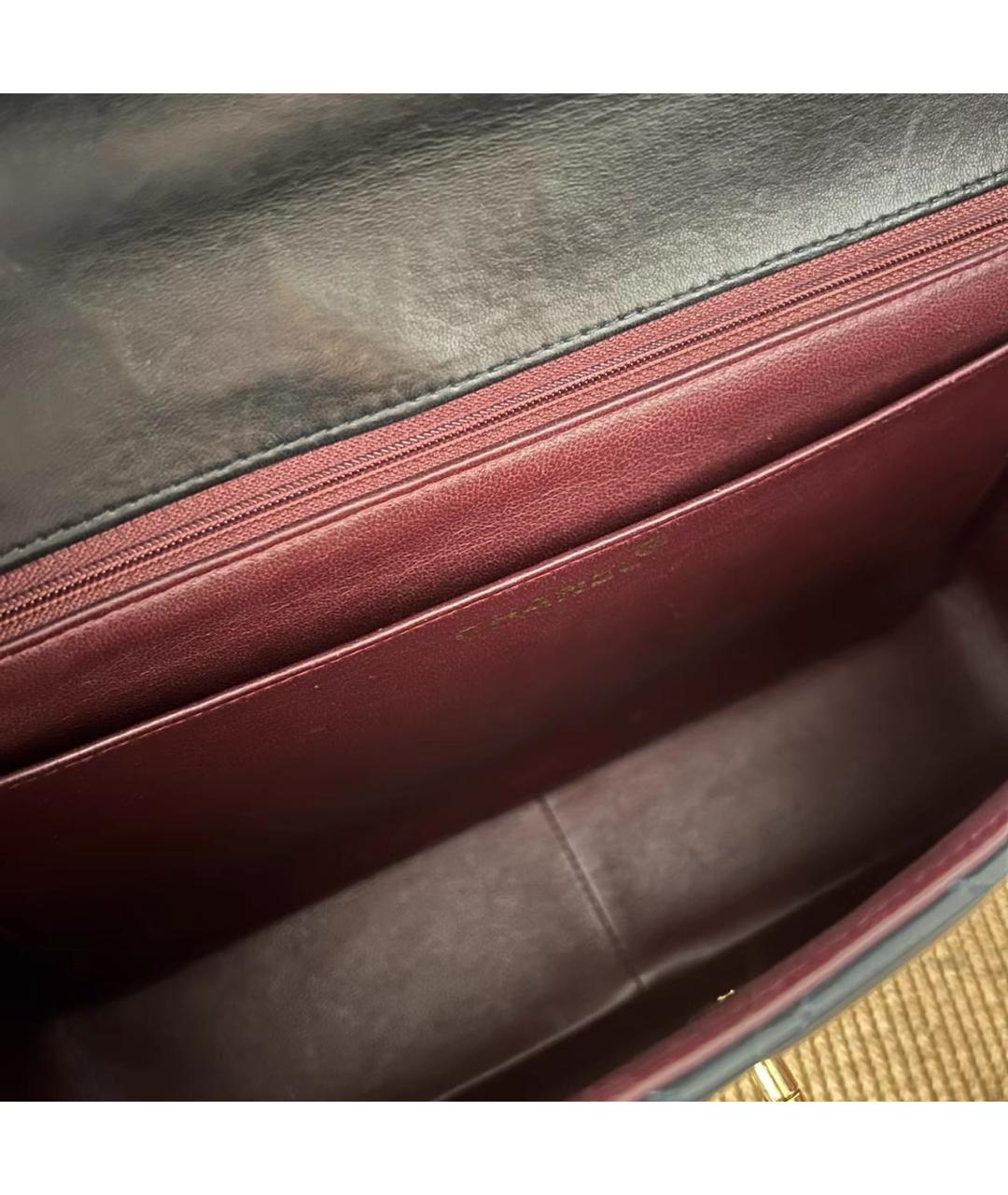 CHANEL Черная кожаная сумка через плечо, фото 8