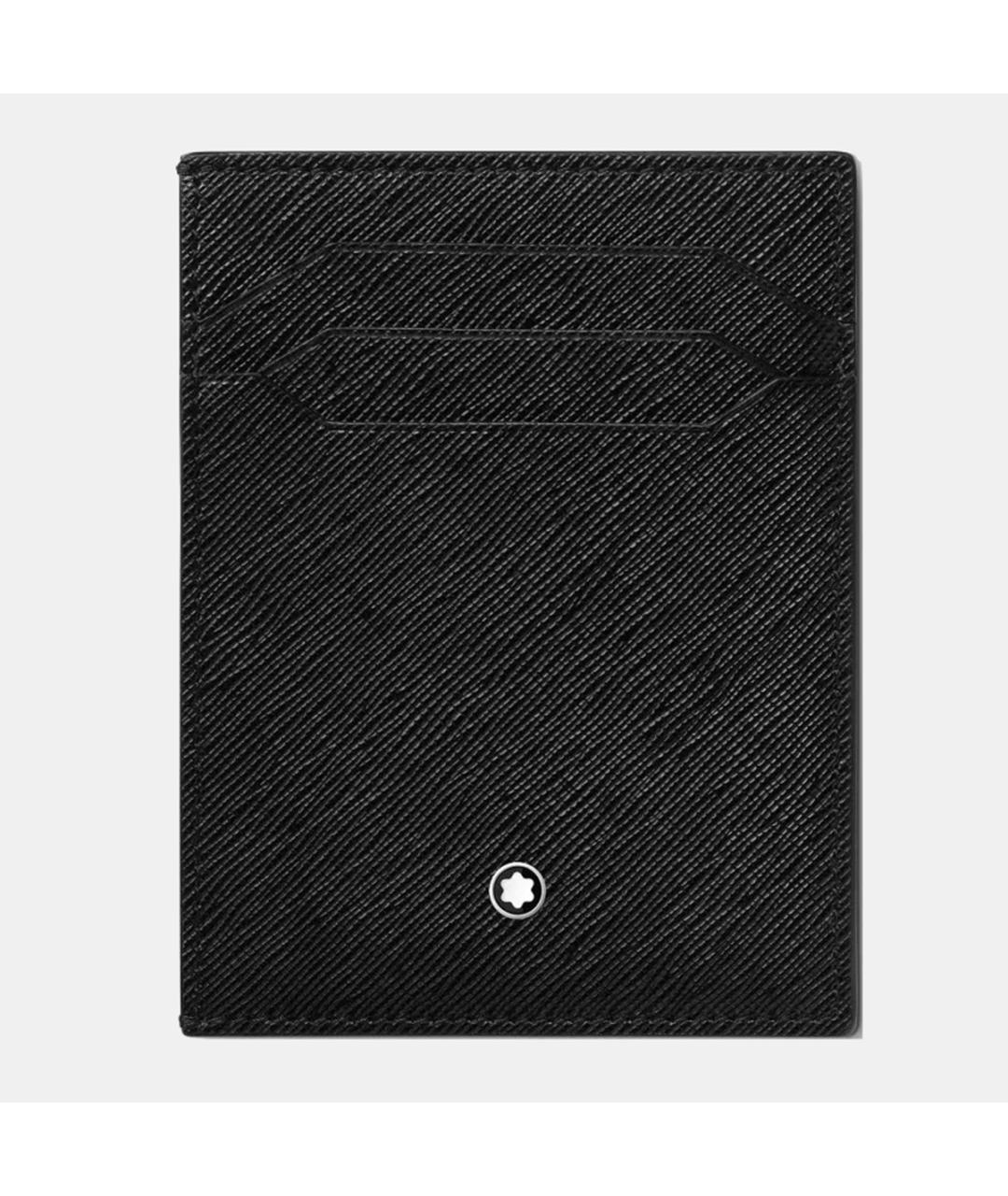 MONTBLANC Черный кожаный кардхолдер, фото 4