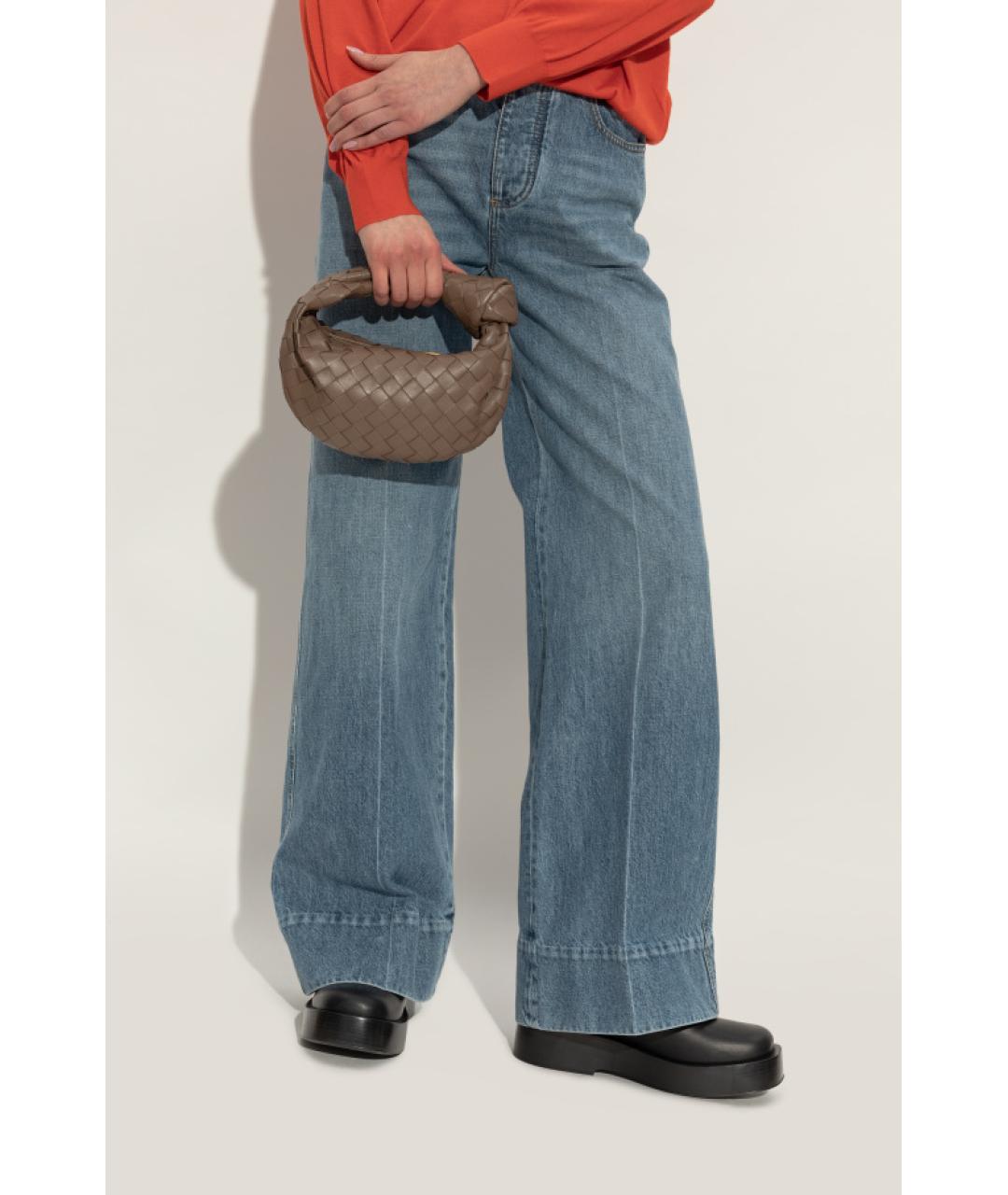 BOTTEGA VENETA Коричневая кожаная сумка с короткими ручками, фото 2