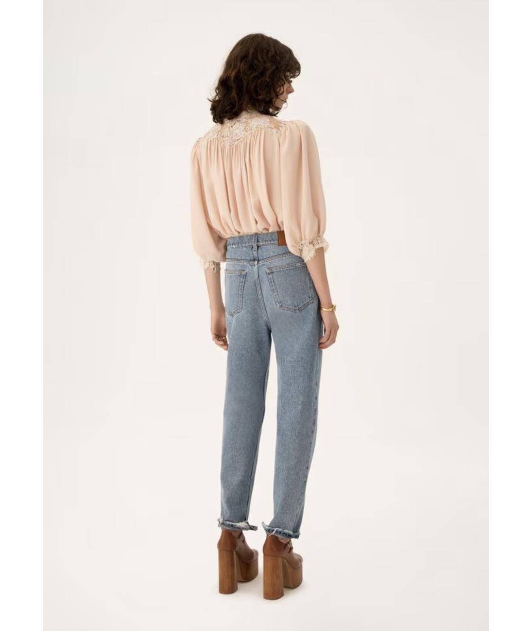 CHLOE Синие прямые джинсы, фото 4