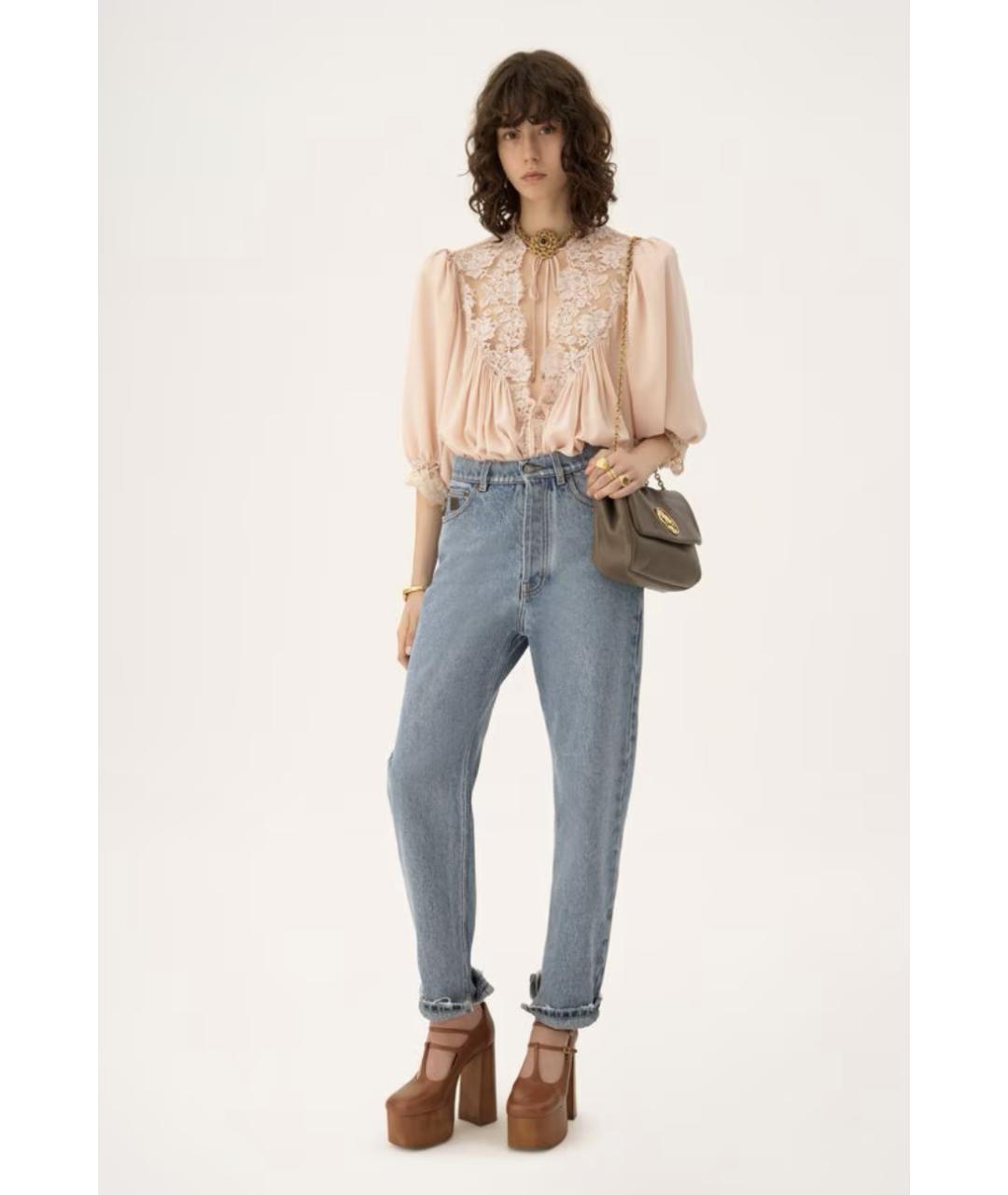 CHLOE Синие прямые джинсы, фото 2