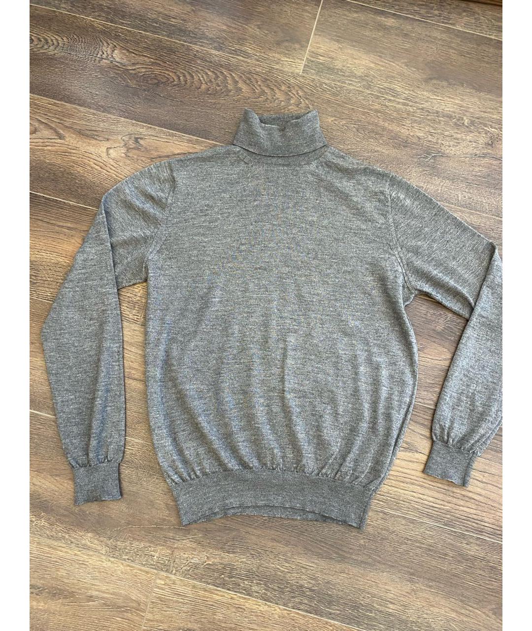 PRADA Серая шерстяная водолазка, фото 4