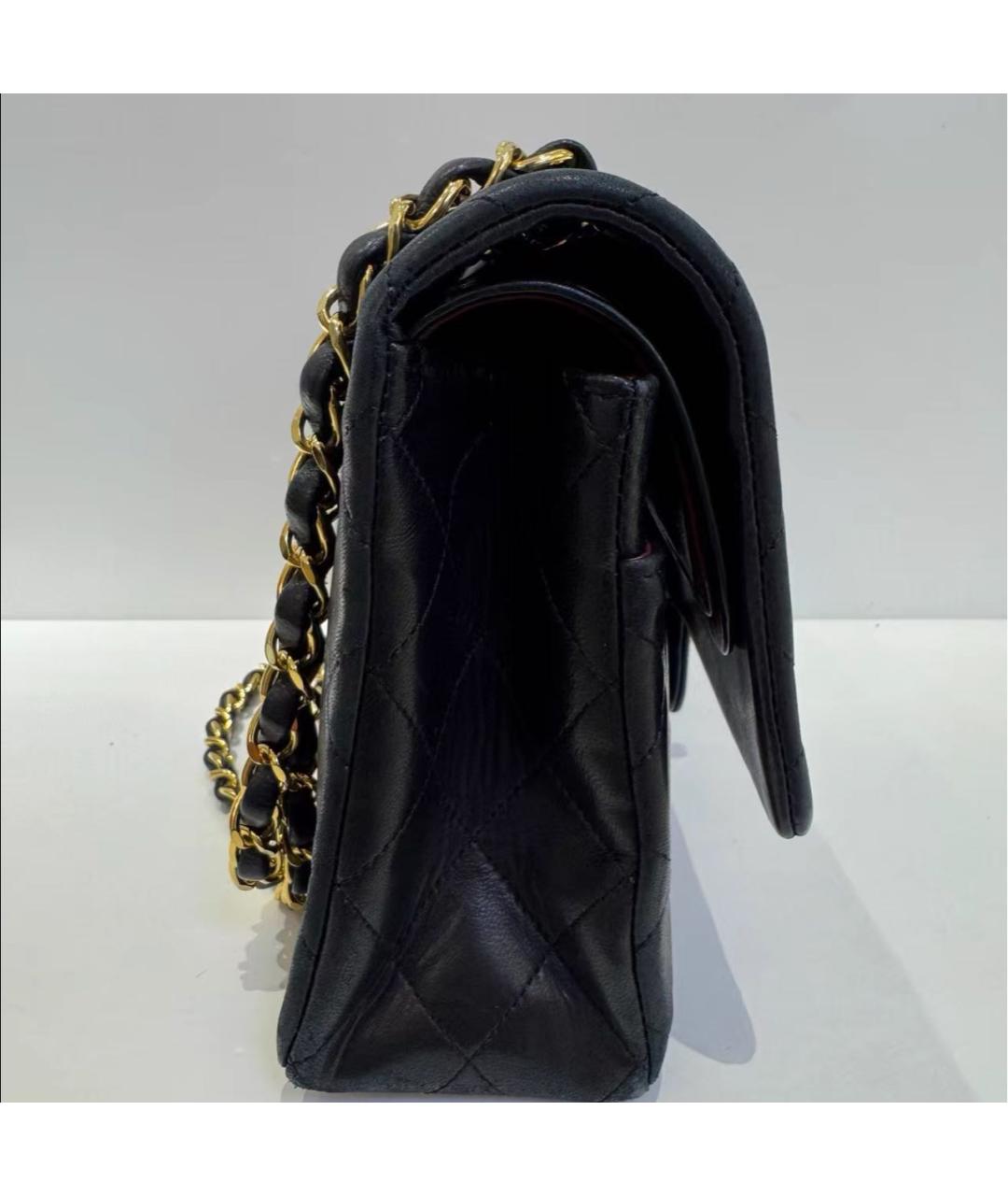 CHANEL Черная кожаная сумка через плечо, фото 4