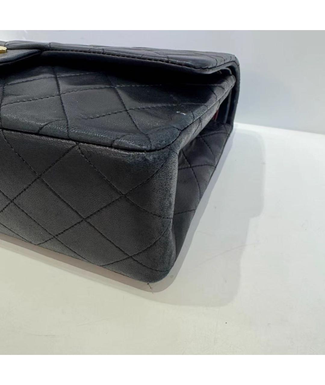 CHANEL Черная кожаная сумка через плечо, фото 6