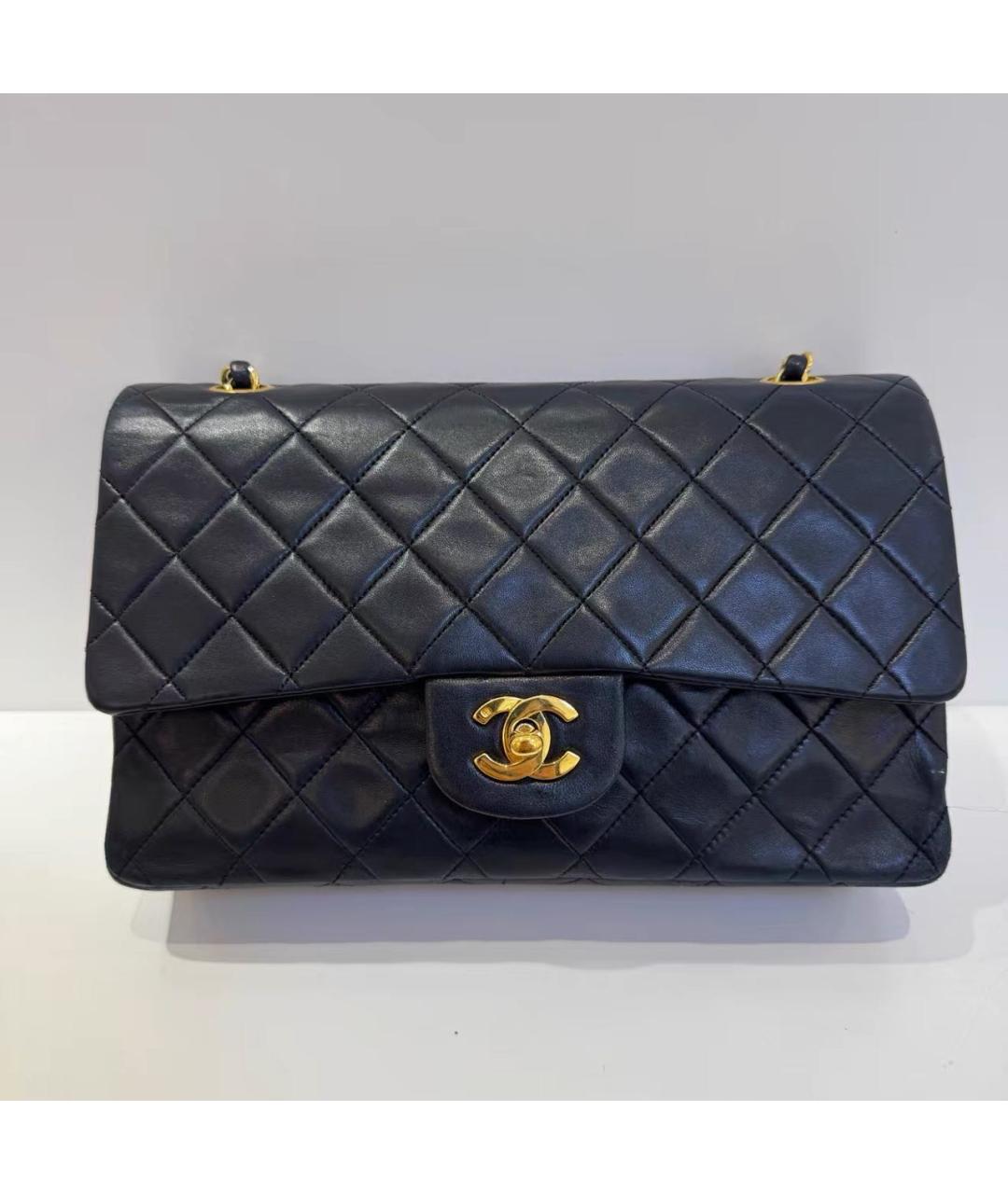 CHANEL Черная кожаная сумка через плечо, фото 9