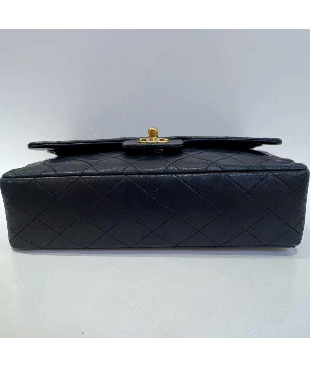 CHANEL Черная кожаная сумка через плечо, фото 5