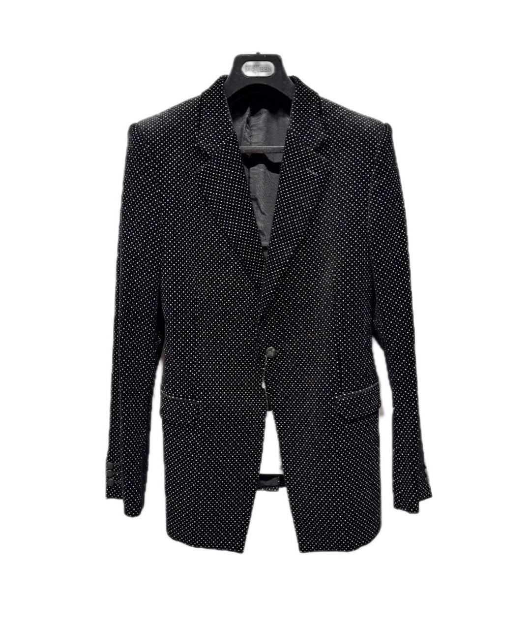 ALEXANDER MCQUEEN Черный хлопковый пиджак, фото 8